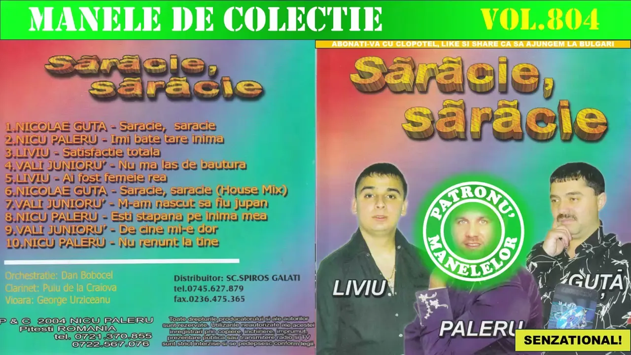 Manele de colectie - Saracie, saracie (2004)