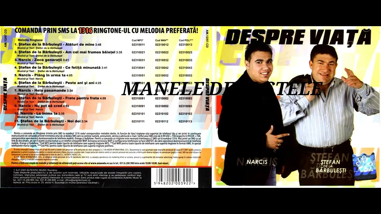 Stefan de la Barbulesti si Narcis - Despre viata (2007)