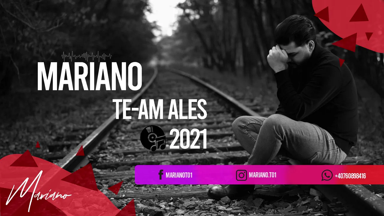 Mariano - Te-am ales COVER ALBUM 2021