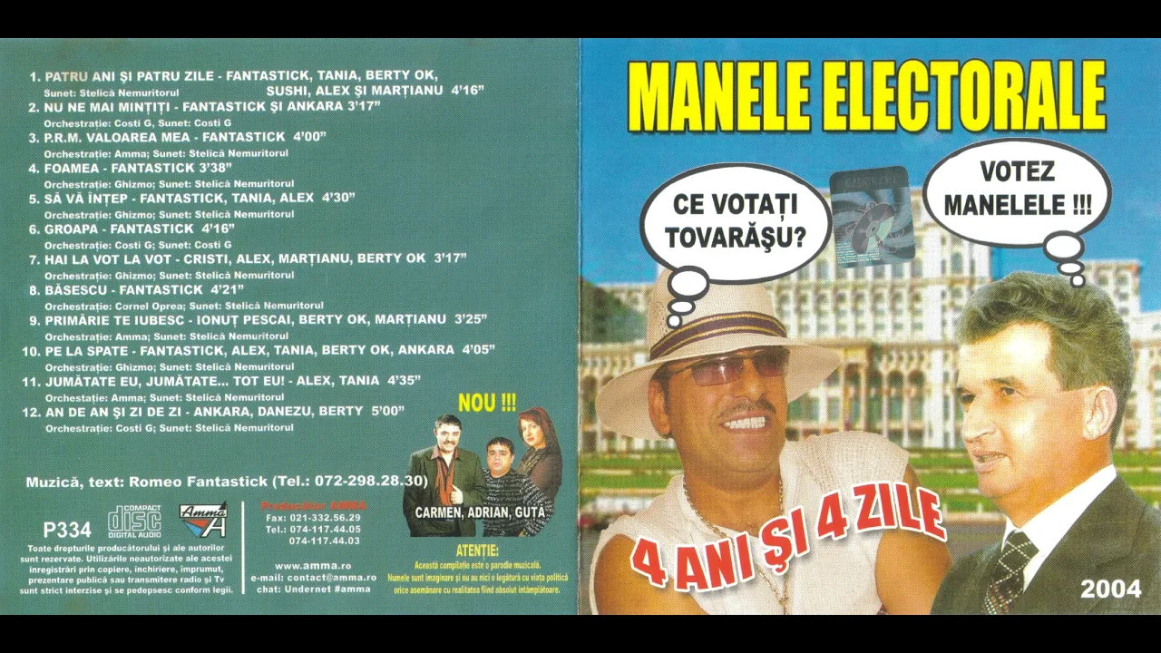 Manele electorale (2004) - varianta CD
